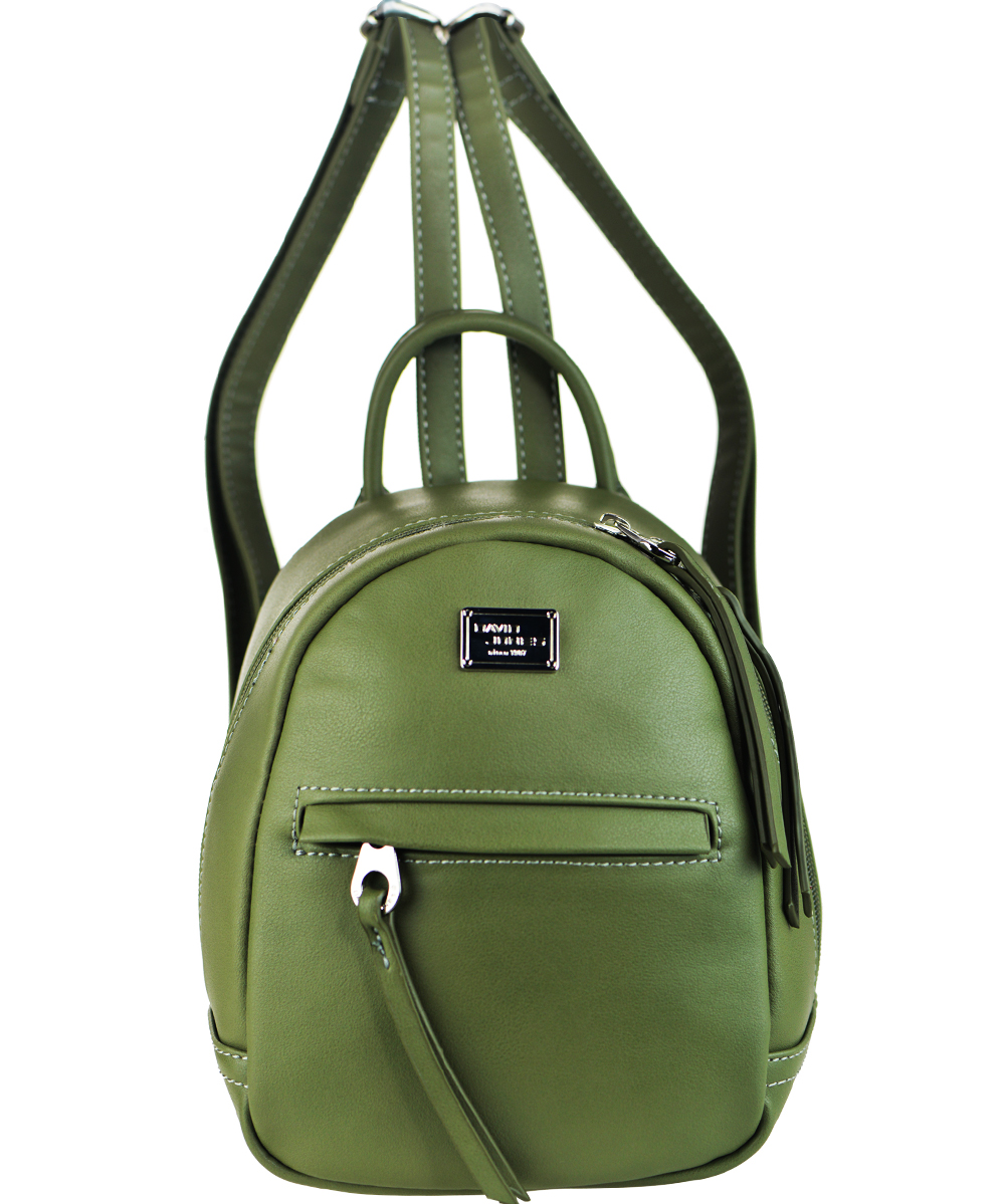 David Jones Faux Leather Backpack 52033 38248 Bordeaux